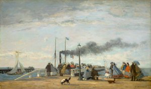 Molo e pontile a Trouville, 1863